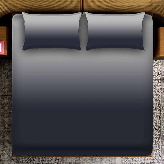 Smooth Black Gradient Bedsheet