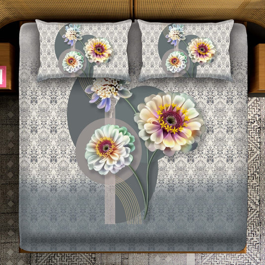 Cranberry Red Tapestry with Ethnic Motifs Bedsheet