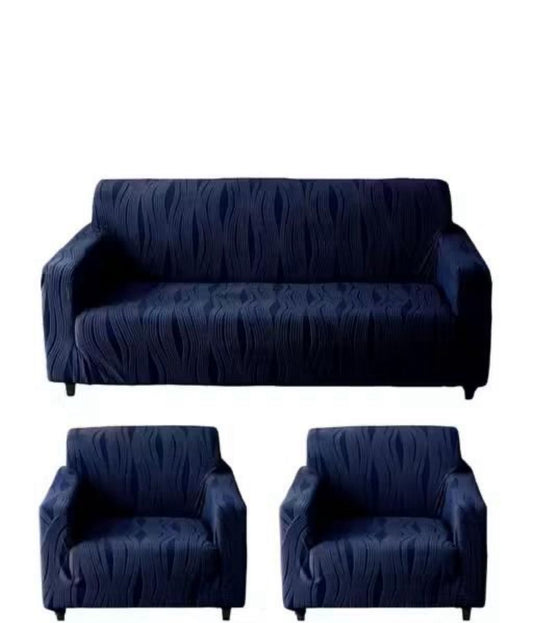 Navy Gold Deer Floral Cover